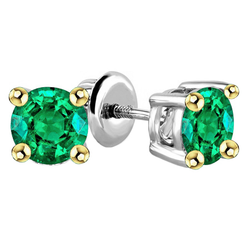 Luxuriöser GIA-Zertifiziert Smaragd Gemstone Earring – 2 Karat