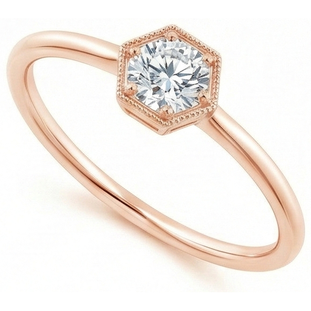 echter oval diamant 1Karat ring Seitenansicht
