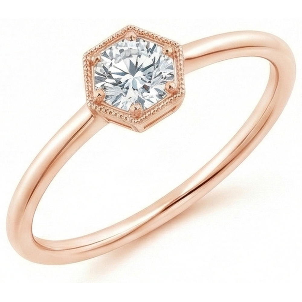 echter oval diamant 1Karat ring Detailansicht