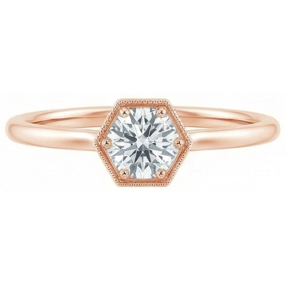 echter oval diamant 1Karat ring Draufsicht