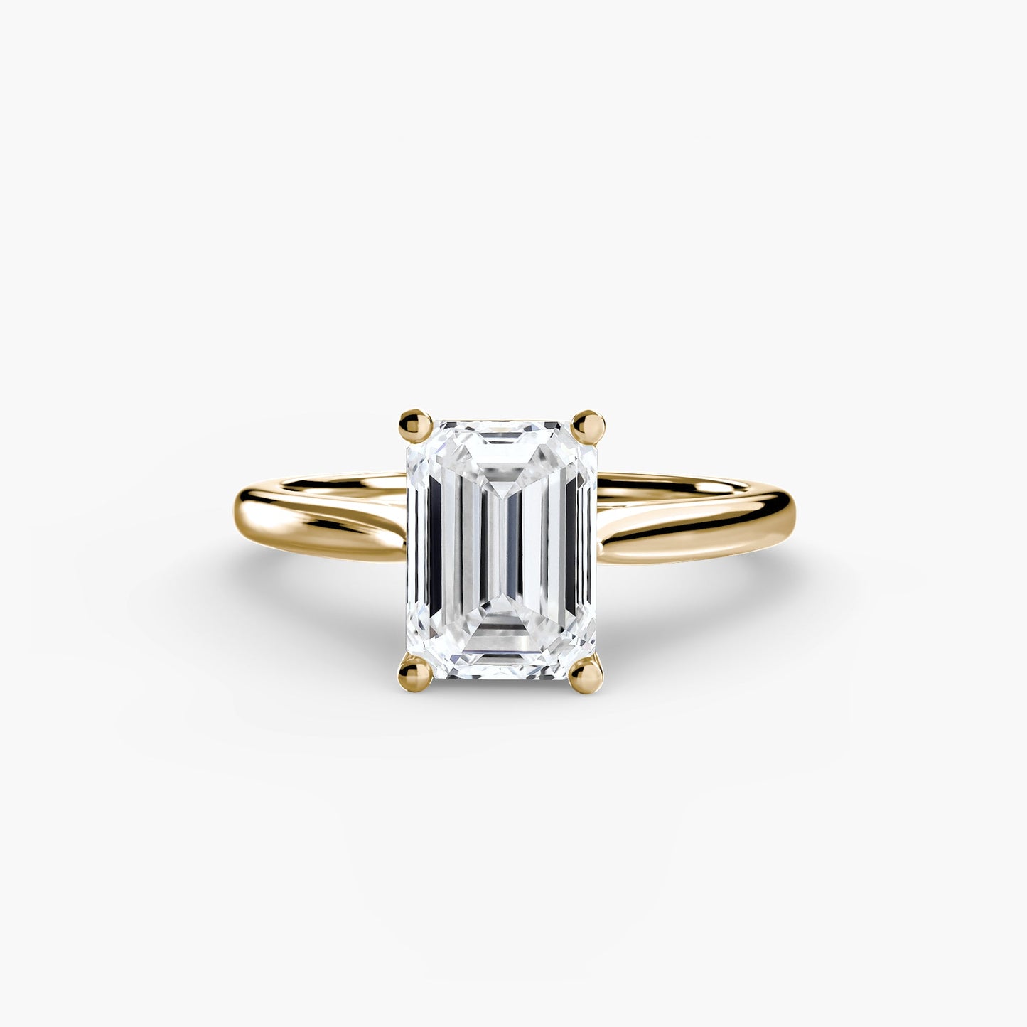 Naturreiner Diamant Setting Karat Gold – Rückansicht
