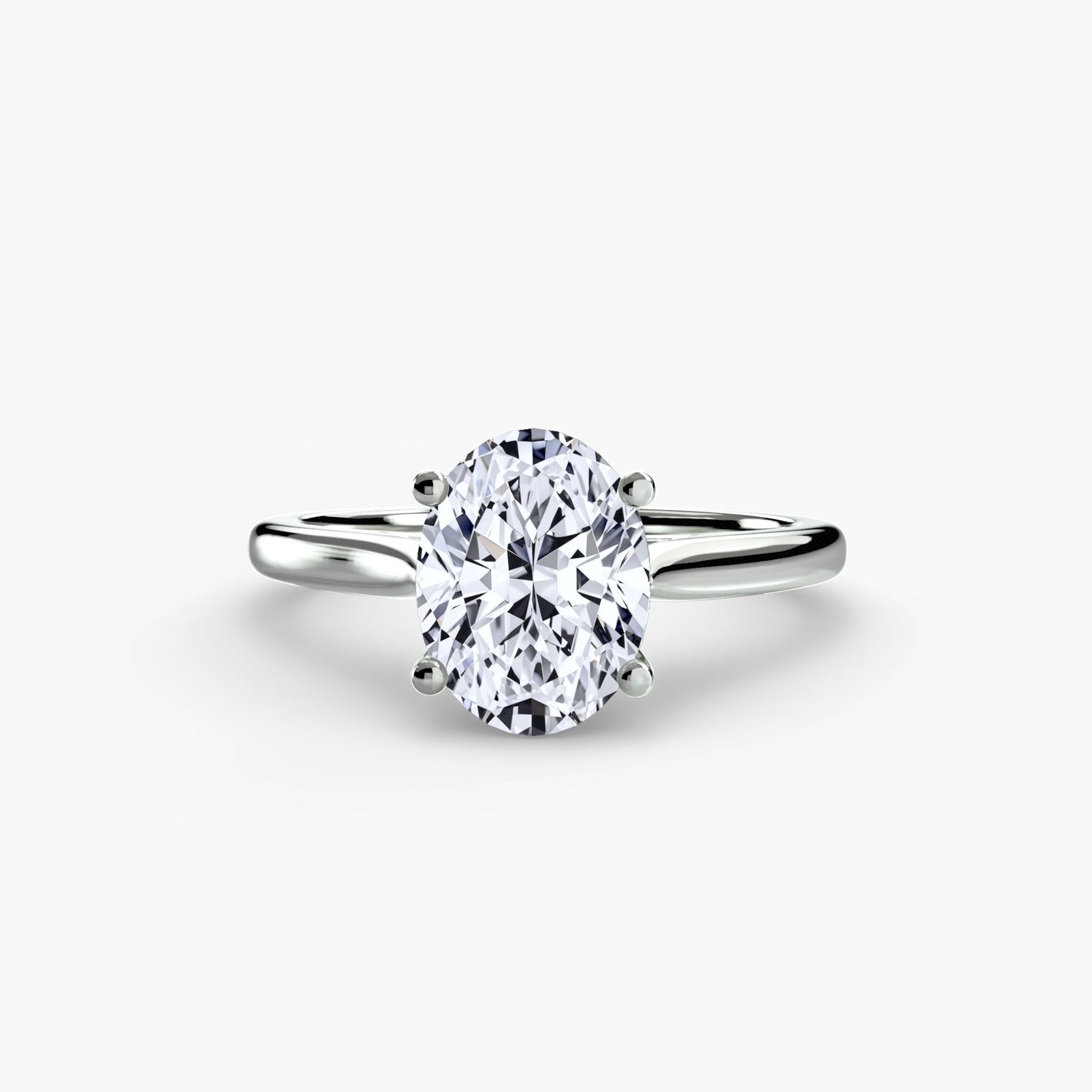 Naturreiner Diamant Setting Karat Gold – Profilansicht