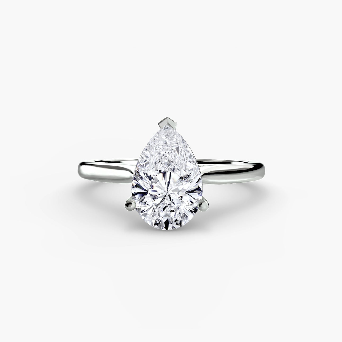 Diamant Setting in Gold – Draufsicht