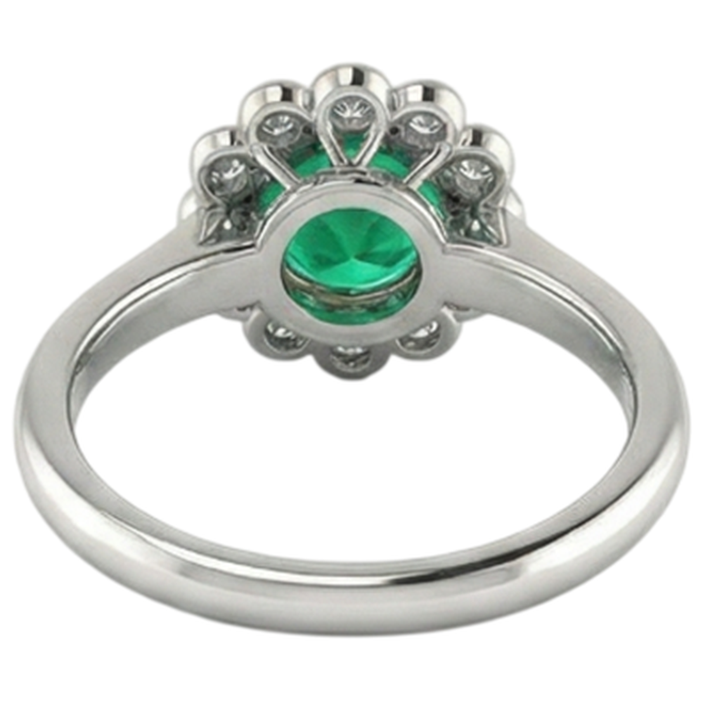 Luxuriöser Edelstein-Ring 2,50 Karat – Rückansicht