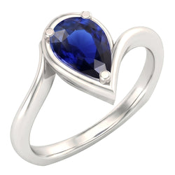 Naturreiner Kornblumenblauer Saphir Schmuckstein-Ring 1,50 Karat