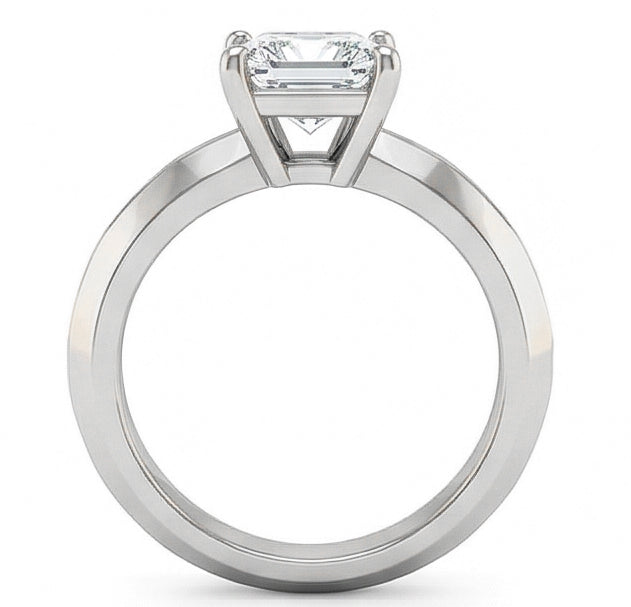 echter princess diamant 0.75Karat ring Draufsicht