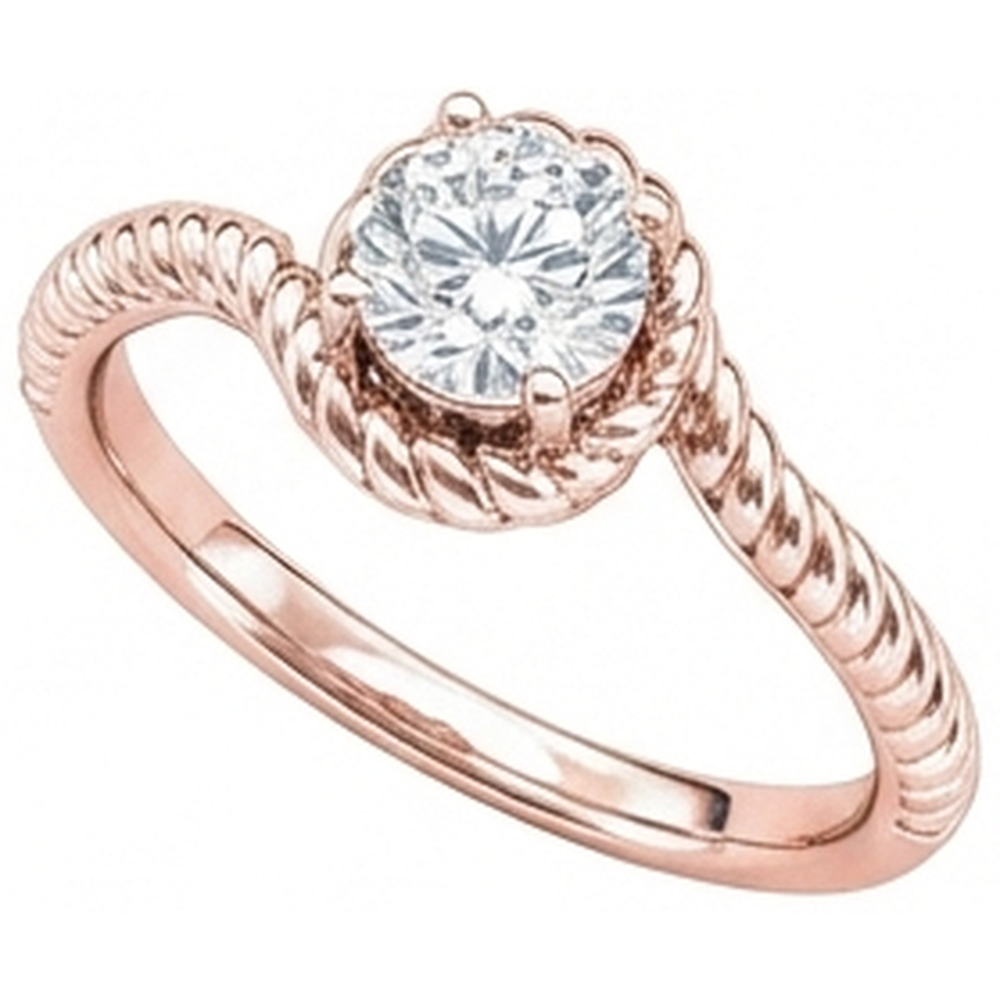 echter round diamant 1.75Karat ring Seitenansicht