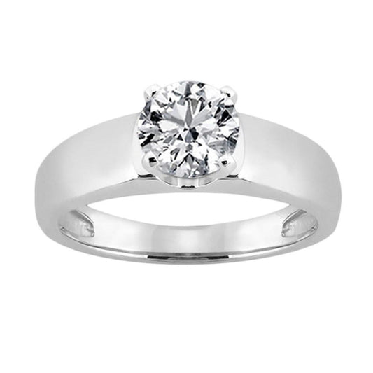 Natürliche Diamant-Solitärring 2,50 Ct. Damen Schmuck Weißgold 14K