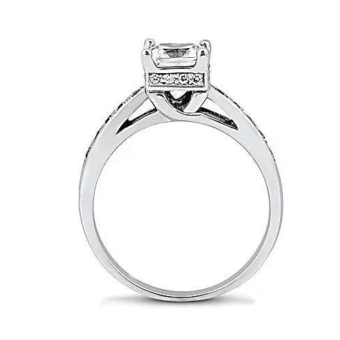 echter round diamant 1.51Karat ring Vorderansicht