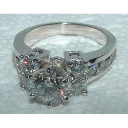 Natürliche Diamant-Verlobungsring Und Band-Set 4,76 Karat Weißgold 14K