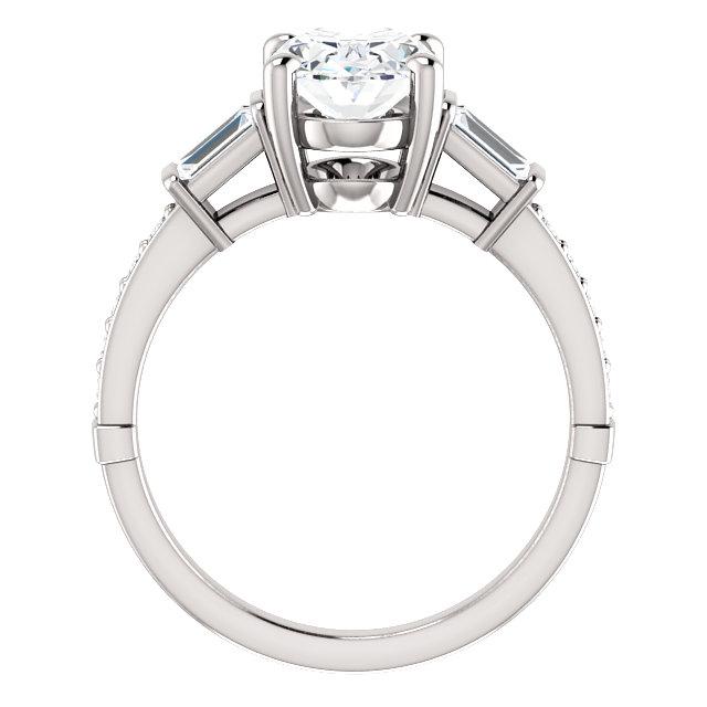Natürliche Diamant-Verlobungsring Vintage-Stil 2,20 Karat Drei Steine