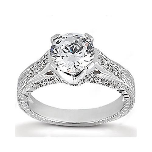 Natürliche Diamant Damen Verlobungsring Weißgold Neu 1,71 Karat
