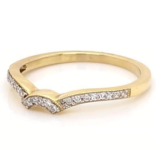 Natürliche Diamant Ehering 0,75 Karat Damen Gelbgold 14K Schmuck