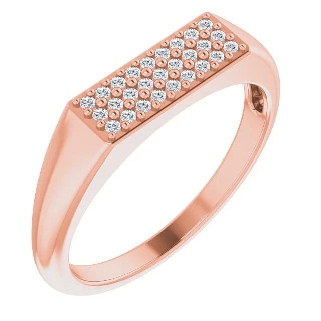 Natürliche Diamant Ewigkeitsband 0.50 Karat 14K Roségold Schmuck