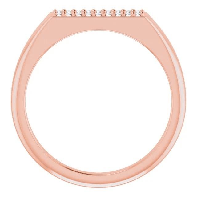 Natürliche Diamant Ewigkeitsband 0.50 Karat 14K Roségold Schmuck