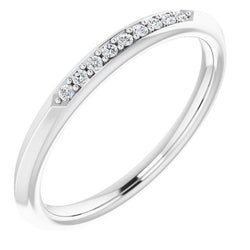 Natürliche Diamant Jubiläumsband Krappenfassung 0.54 Karat Damen Schmuck