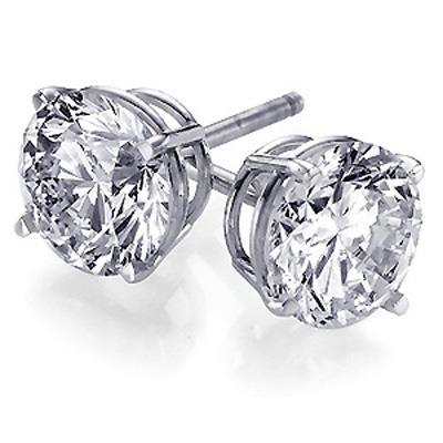 Natürliche Diamant Ohrstecker 2,50 Karat Massivgold Schmuck