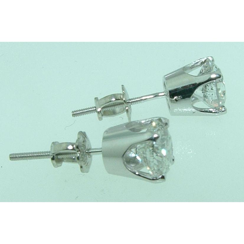 Natürliche Diamant Ohrstecker 2,50 ct. Platin Damenschmuck