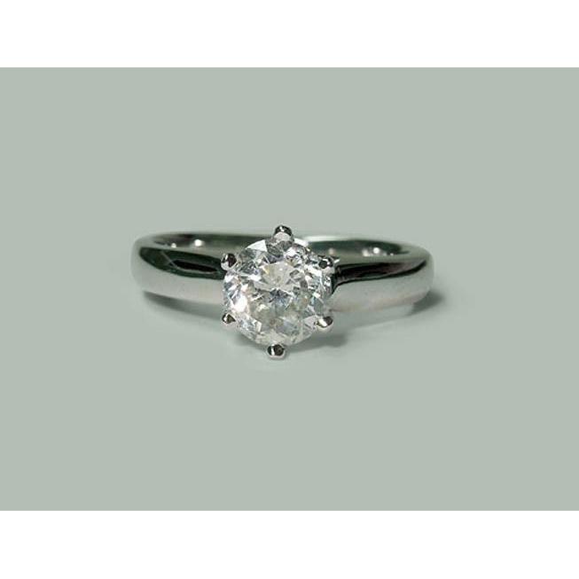 Natürliche Diamant Solitaire Ring Weißgold 1,31 Karat Schmuck Neu