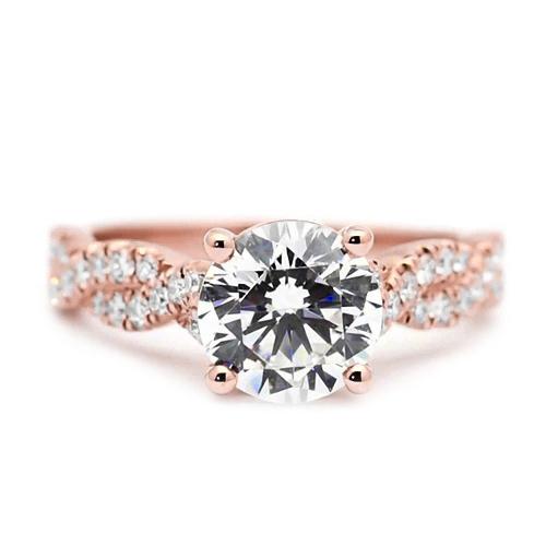 Natürliche Diamantring Roségold