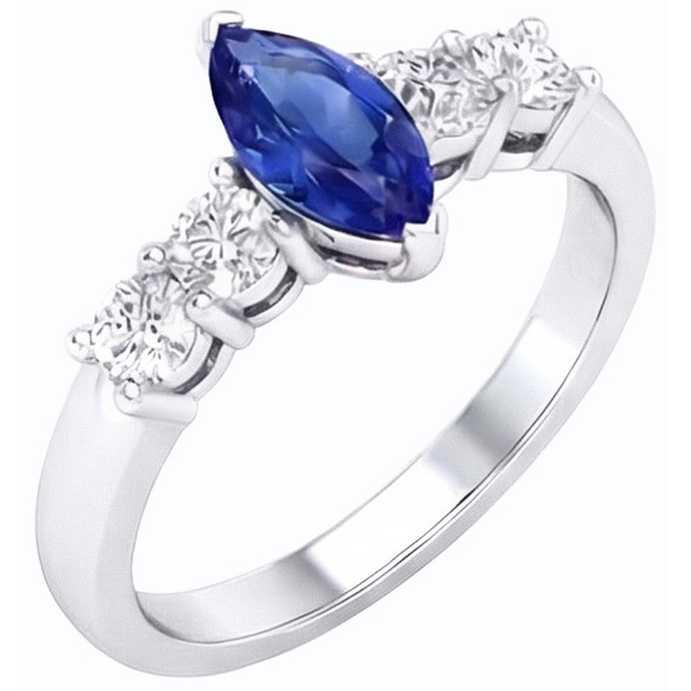 echter oval diamant 1.50Karat ring Seitenansicht