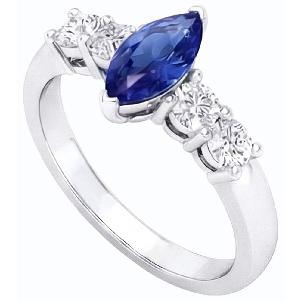echter oval diamant 1.50Karat ring Detailansicht