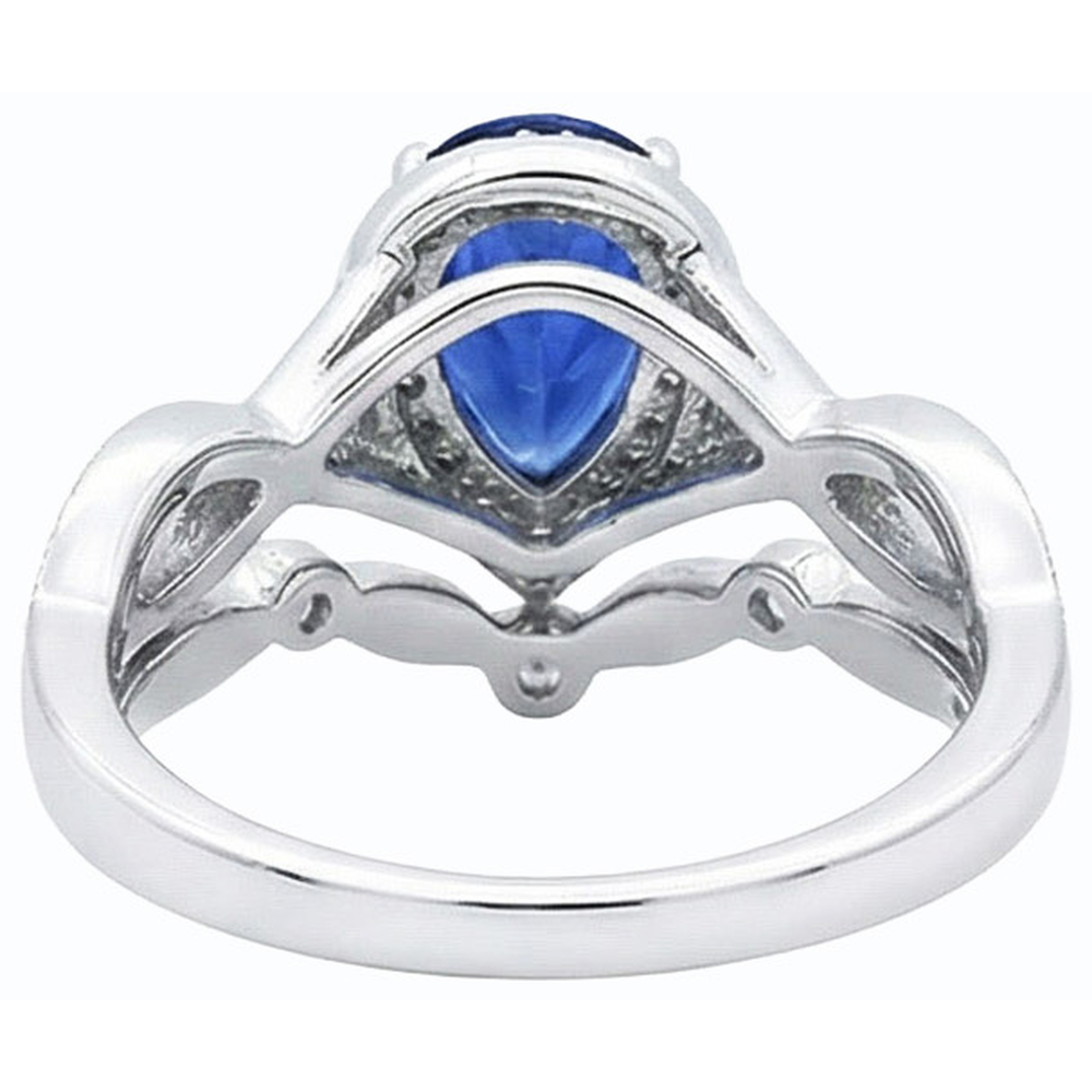 echter round diamant 3.50Karat ring Seitenansicht
