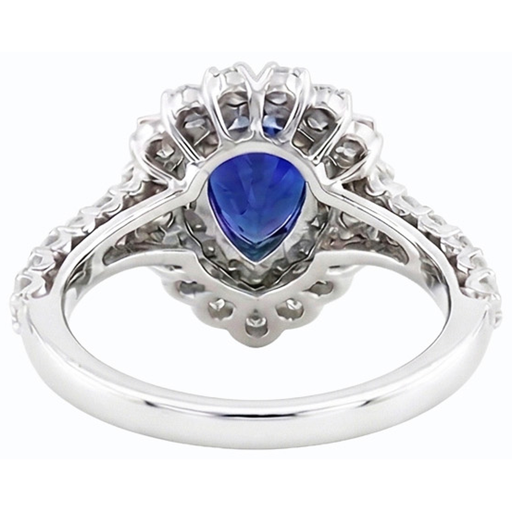 echter round diamant 4.50Karat ring Draufsicht