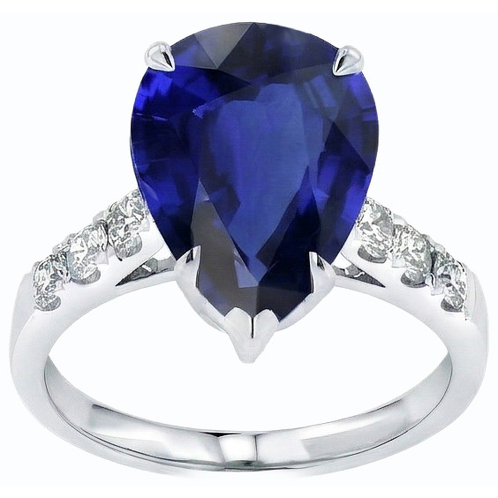 echter round diamant 5Karat ring Seitenansicht