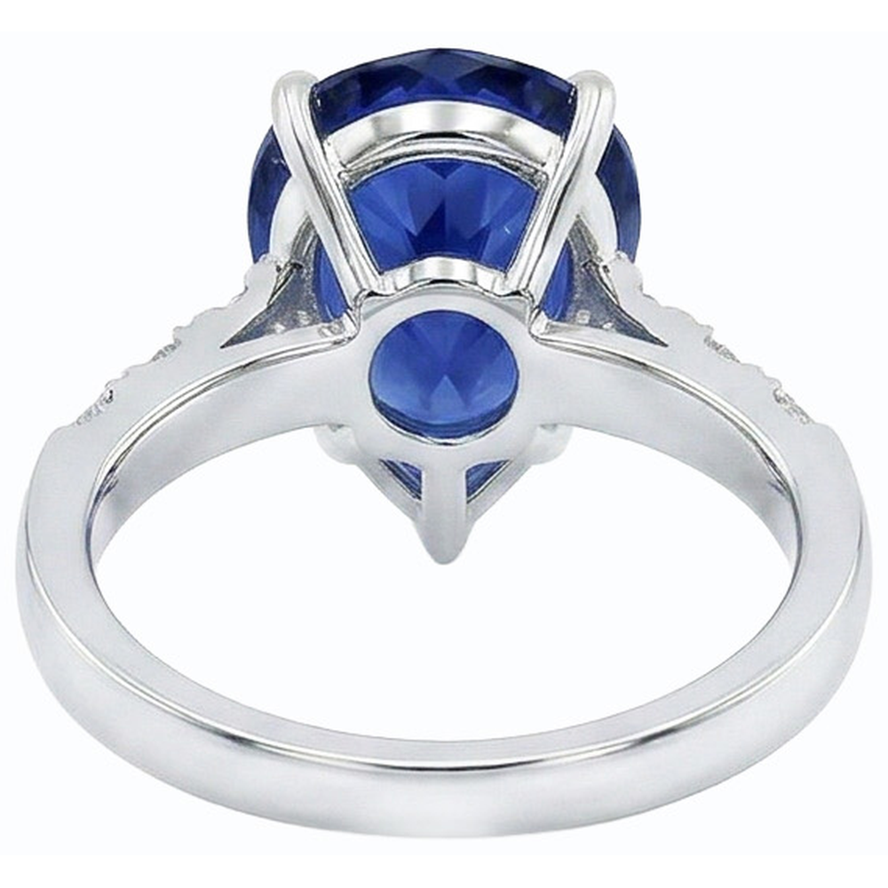 echter round diamant 5Karat ring Detailansicht