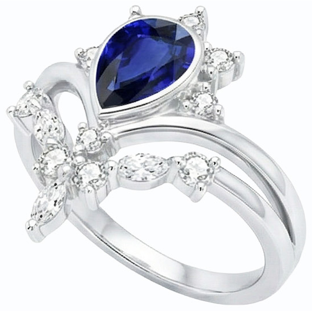 echter marquise diamant 3Karat ring Detailansicht