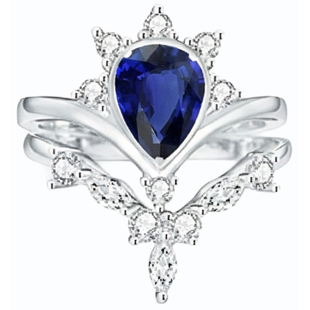 echter marquise diamant 3Karat ring Draufsicht