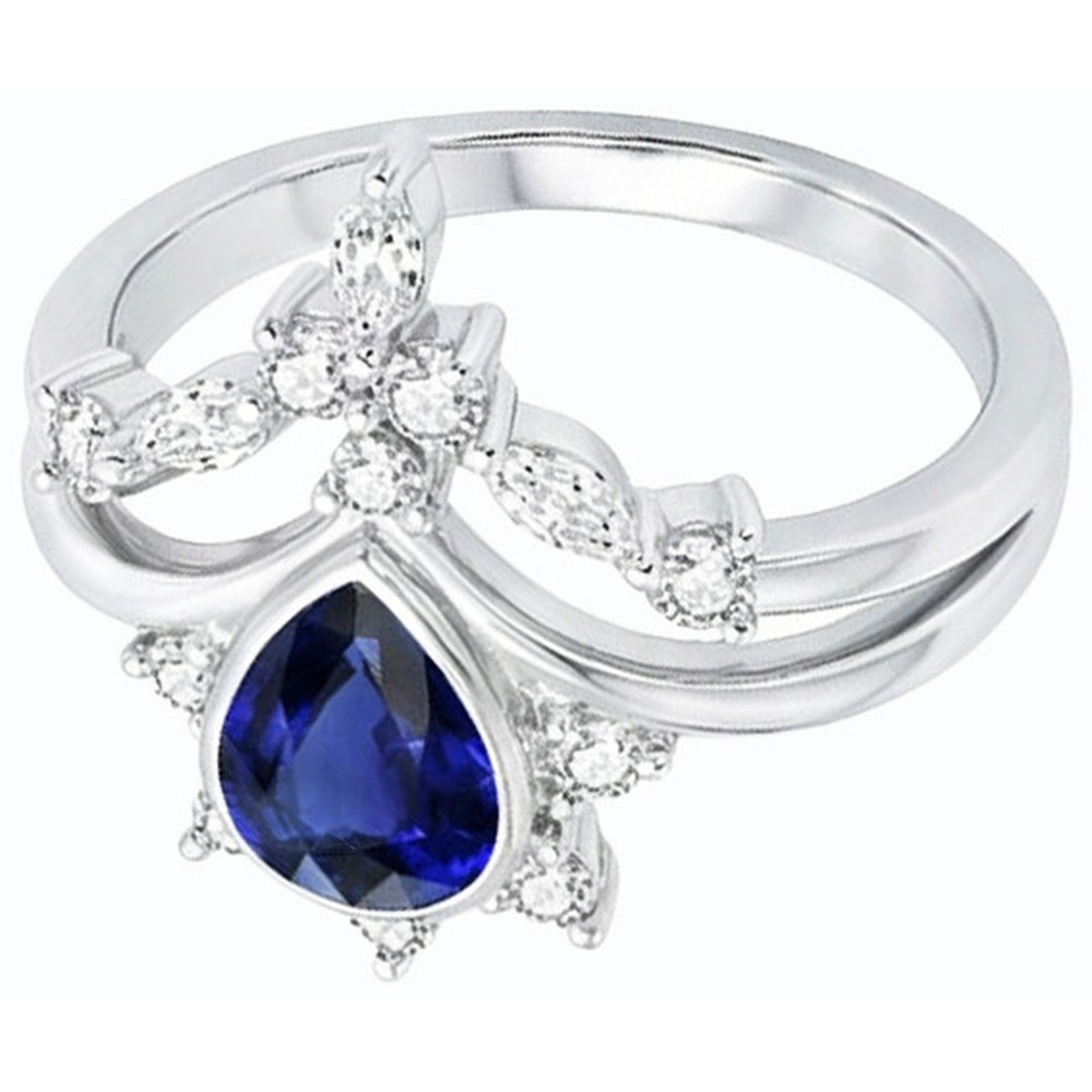echter marquise diamant 3Karat ring Profilansicht