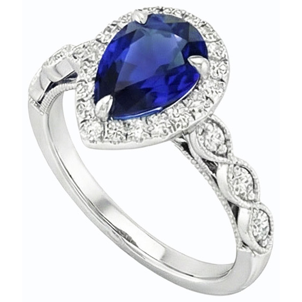 echter round diamant 4Karat ring Seitenansicht
