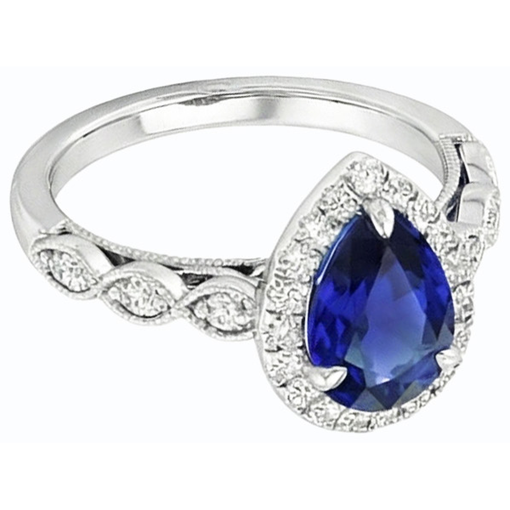 echter round diamant 4Karat ring Draufsicht