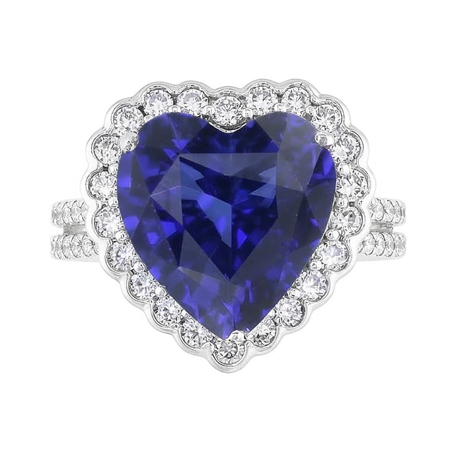 echter heart diamant 5Karat ring Seitenansicht