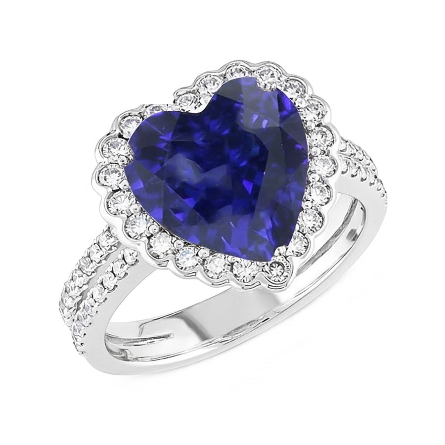 echter heart diamant 5Karat ring Detailansicht