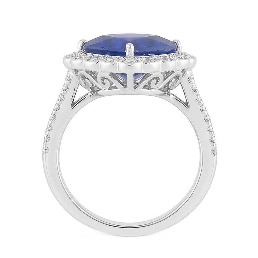 echter heart diamant 5Karat ring Draufsicht