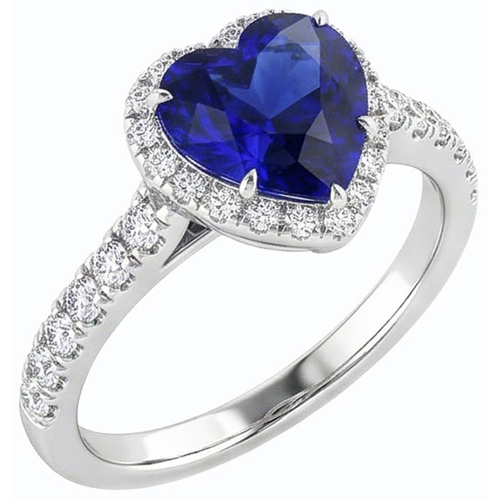echter heart diamant 3.50Karat ring Detailansicht