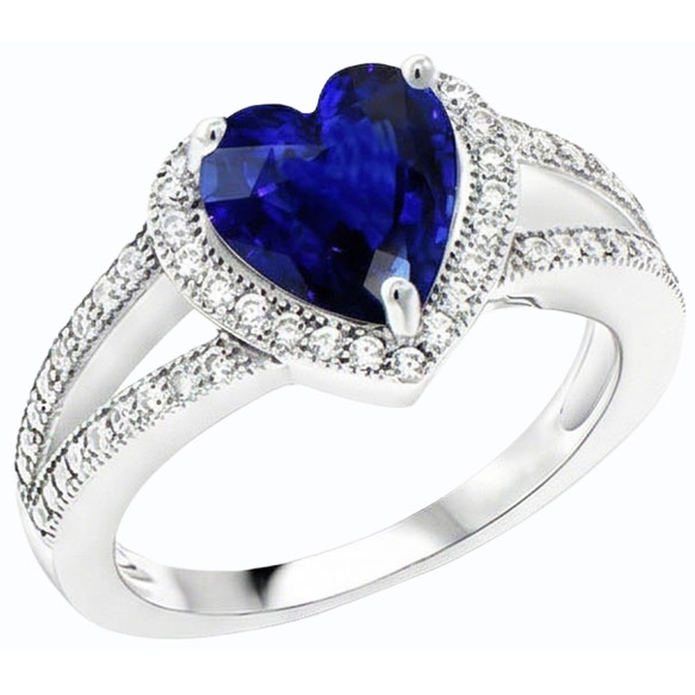 echter round diamant 4Karat ring Seitenansicht