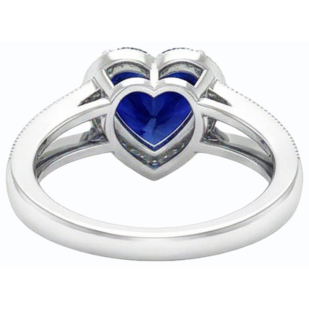 echter round diamant 4Karat ring Profilansicht