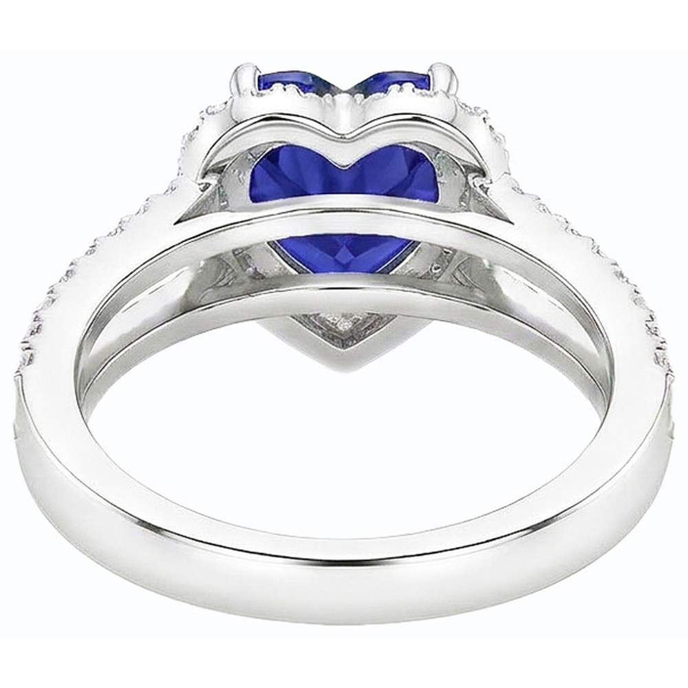 echter round diamant 3.50Karat ring auf Weiß