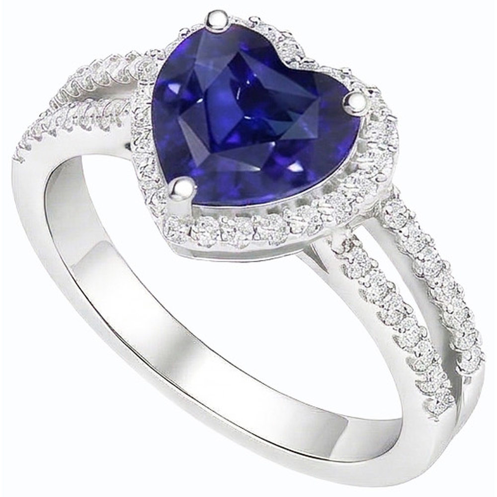 echter round diamant 3.50Karat ring Seitenansicht