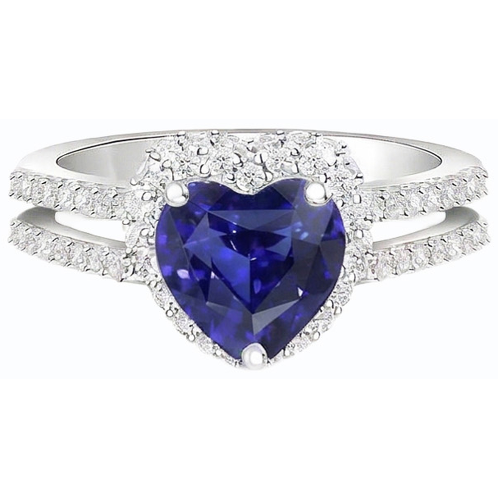 echter round diamant 3.50Karat ring Detailansicht