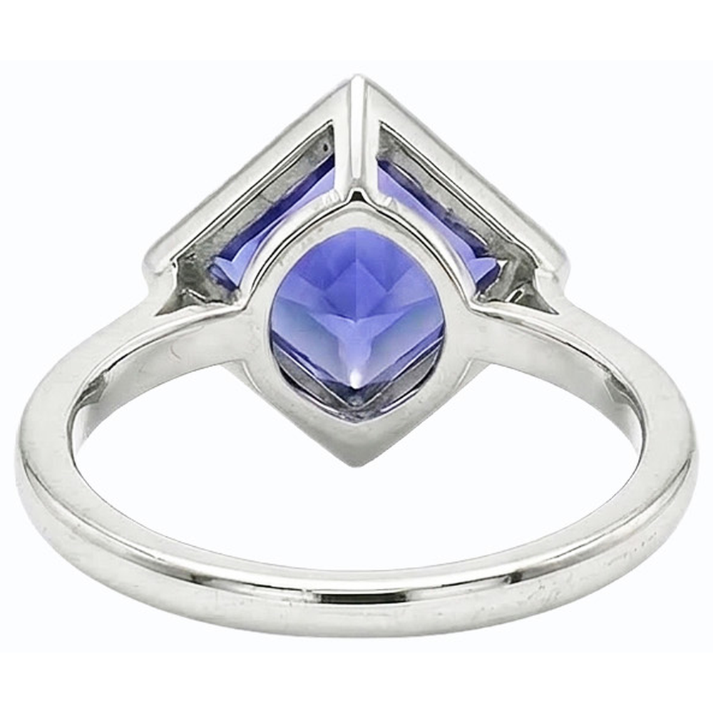 echter princess diamant 3Karat ring Vorderansicht
