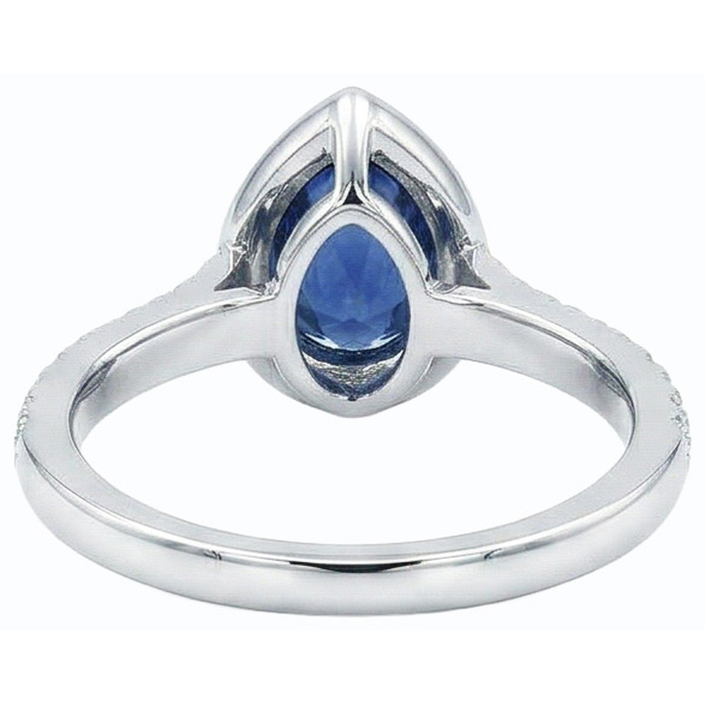 echter round diamant 4Karat ring Seitenansicht