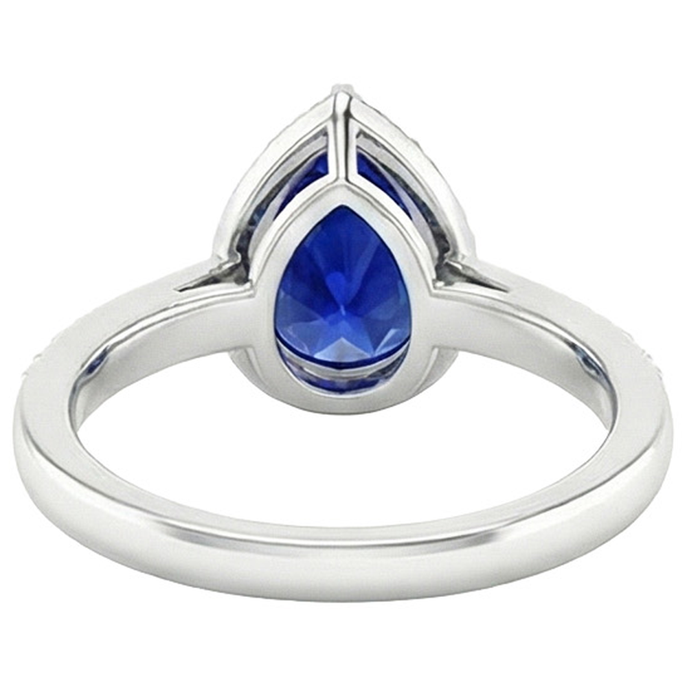 echter round diamant 3.75Karat ring Detailansicht