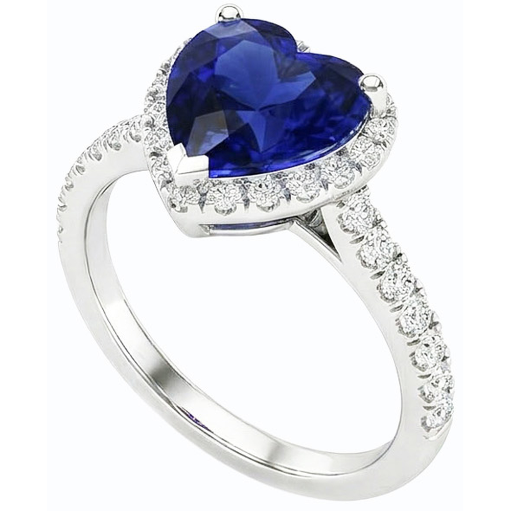 echter round diamant 3.50Karat ring Vorderansicht