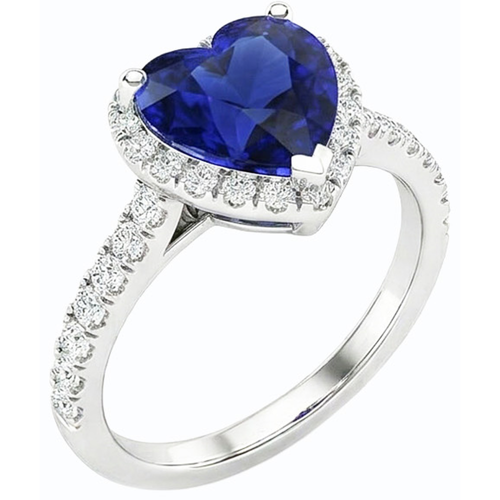 echter round diamant 3.50Karat ring Seitenansicht