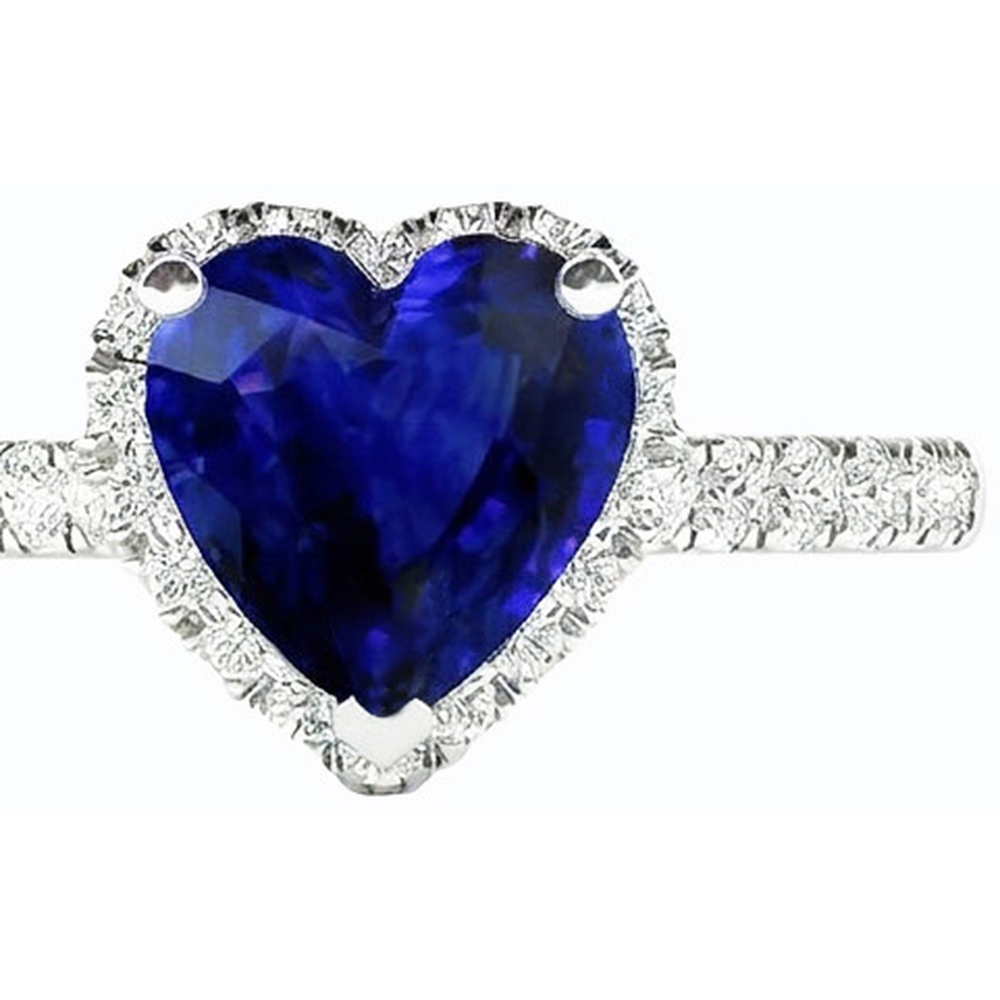 echter round diamant 3.50Karat ring Profilansicht